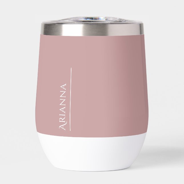Personalizado rosa polvoriento moderno  (Frente)