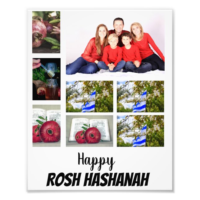 Personalizado Rosh Hashanah 8 Collage de fotos (Frente)