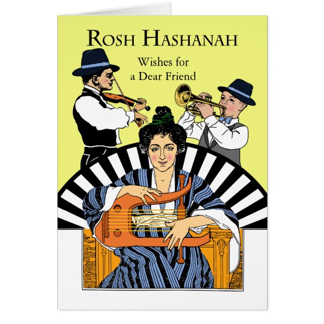 Personalizado Rosh Hashanah por amigo, banda Klezm (Frente)