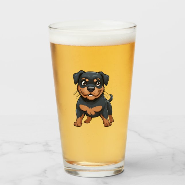 Personalizado Rottweiler Cute rudo (Anverso (lleno))
