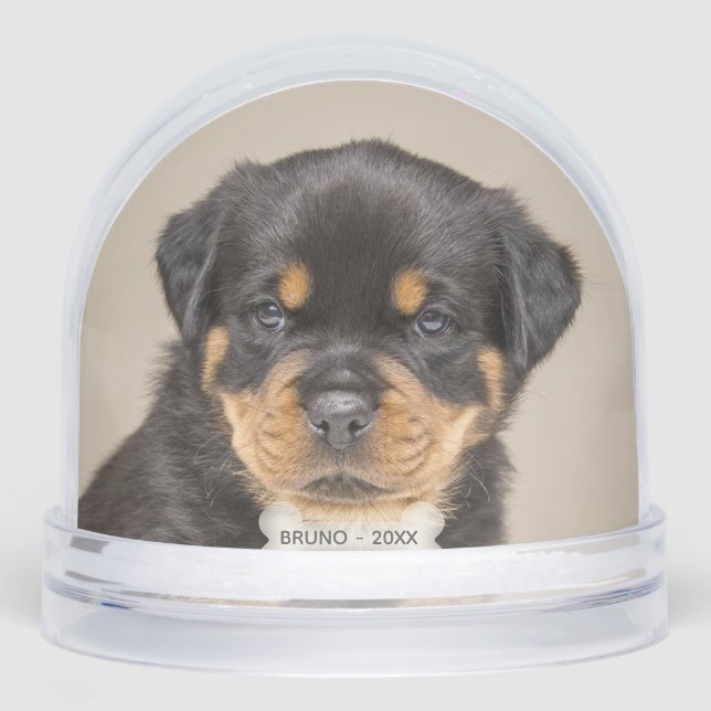 Personalizado Rottweiler Puppy Dog Photo (Anverso)