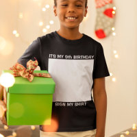 Personalizado Rótulo de cumpleaños, mi camiseta