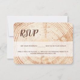 Personalizado RSVP boda de escritura de grano de m