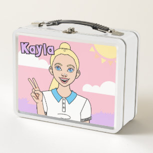 Personalizado rubia Chica Pastel estudiante de esc