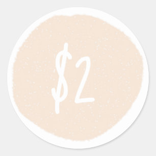 Personalizado Rubor Sale Price tag Round Pegatina