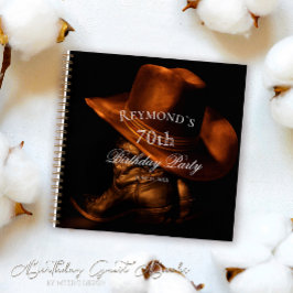 Personalizado Rustic Cowboy Boots libro libro de c