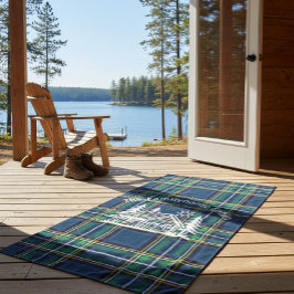 Personalizado Rustic Family Cabin Beach Toalla