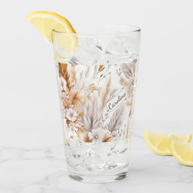 Personalizado Rustic Modern Bohemian Wildflowers N (Anverso (hielo))