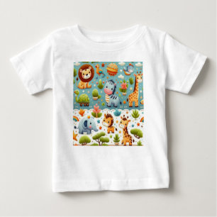 Personalizado Safari Animals Camiseta para bebés