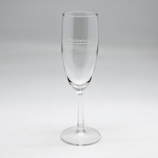 Personalizado Sand Etched Flute #17
