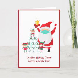Personalizado Santa con máscara | Navidad | Covid