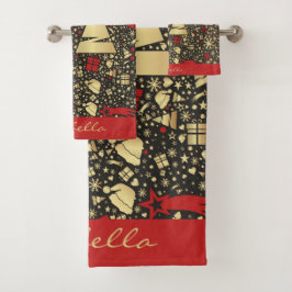 Personalizado Santa Hat Snowflakes Stars Christmas