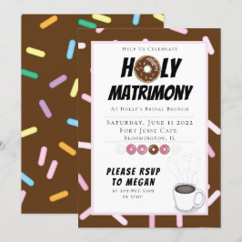 Personalizado Santa Matrimonio Brunch Invitación