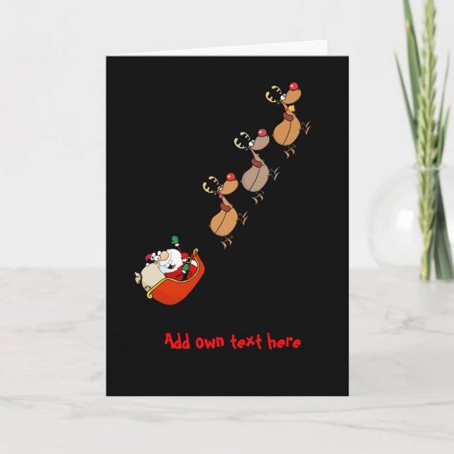 Personalizado Santa Reindeer de Navidad divertida  (Anverso)