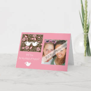 Personalizado sé mi empleada de honor, invitación
