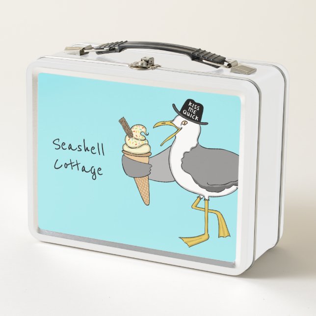 Personalizado Seagull Ilustracion Holiday Hotel/Al (Anverso)