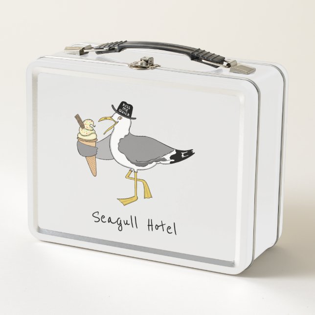Personalizado Seagull Ilustracion Holiday Hotel/Al (Anverso)