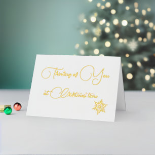 Personalizado Seasons Greetings Design Gold
