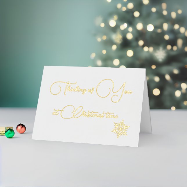Personalizado Seasons Greetings Design Gold (Vacaciones in situ 2)