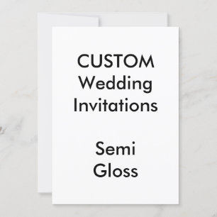 Personalizado SEMI GLOSS Invitaciones a matrimonio
