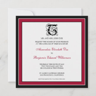 : personalizado: Sencillamente Elegante Invitación