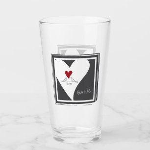 Personalizado Sencillo Amor Moderno Aves Corazón R