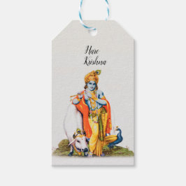 Personalizado Sencillo Señor Krishna con etiqueta