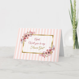 Personalizado ¿Serás mi tarjeta de chica de Flor?