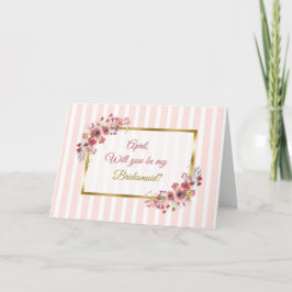 Personalizado ¿Serás mi tarjeta de novia?