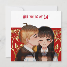 Personalizado Serás Mi Tarjeta De Rosas Rústicos B