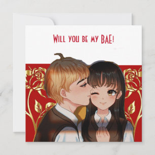 Personalizado Serás Mi Tarjeta De Rosas Rústicos B