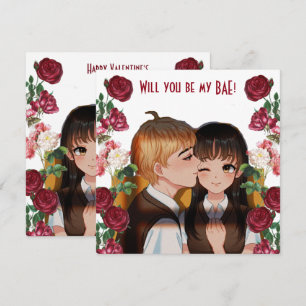 Personalizado Serás Mi Tarjeta De Rosas Rústicos B