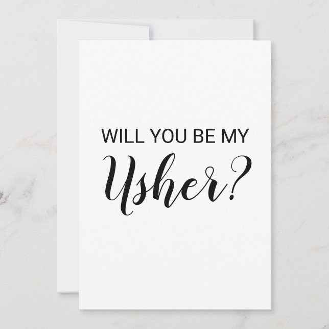 Personalizado ¿Serás mi tarjeta Usher? (Anverso)