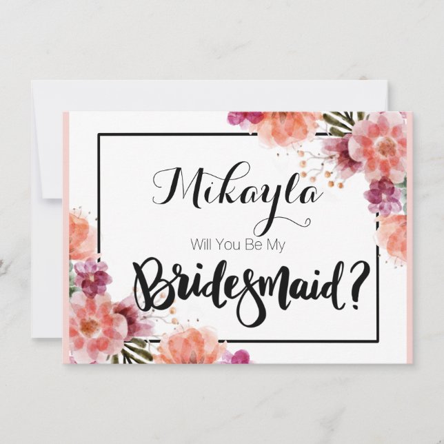 Personalizado Serás Mis Tarjetas Para La Novia (Anverso)