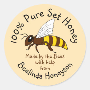 Personalizado Set Honey Jar Label Pegatinas