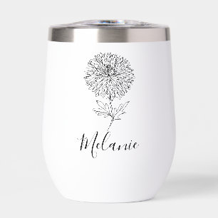 Personalizado Setiembre Aster Nace Regalo de flore