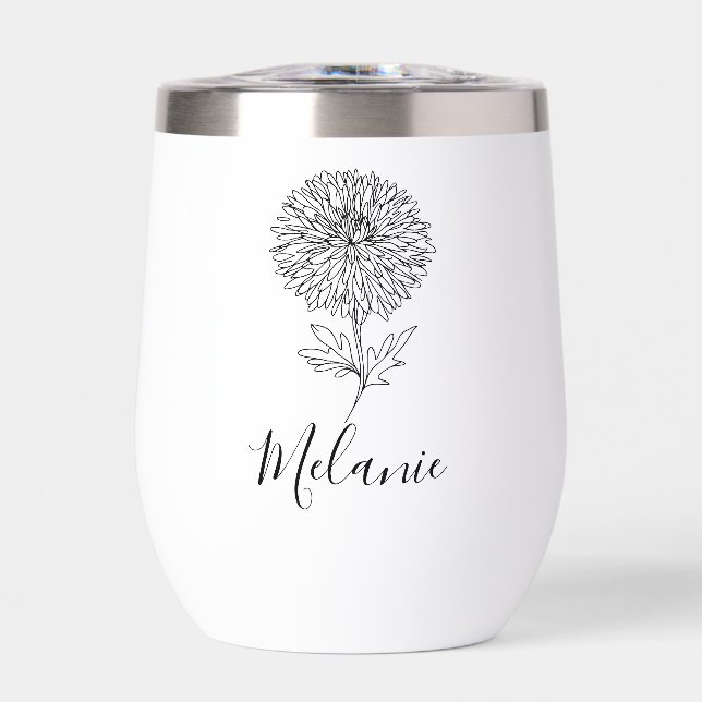 Personalizado Setiembre Aster Nace Regalo de flore (Frente)