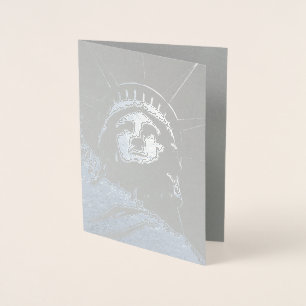 Personalizado Silver de tarjetas de felicitación d