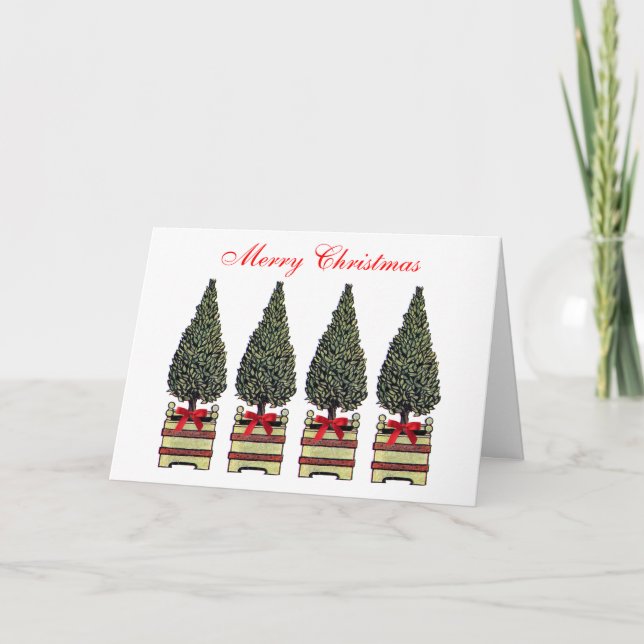 Personalizado simple clásico del árbol de Navidad  (Anverso)