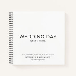 Personalizado simple Libro de invitados de Boda bl