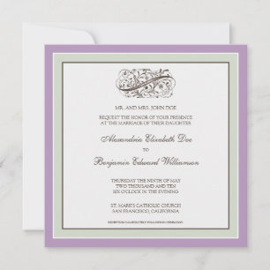 :: personalizado: Simplemente elegante invitación