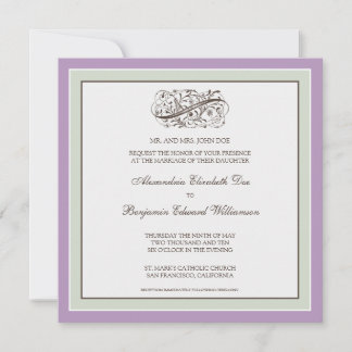 :: personalizado: Simplemente elegante invitación 