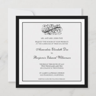 : personalizado: Simplemente elegante invitación a