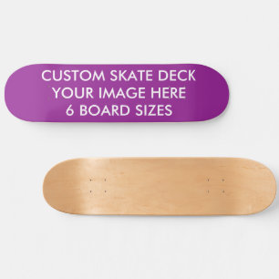 PERSONALIZADO SKATE DECK 8 1/2" Skateboard PLUM PU