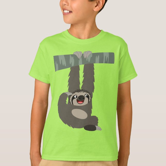 Personalizado Sloth Dangling de una camiseta para  (Anverso)