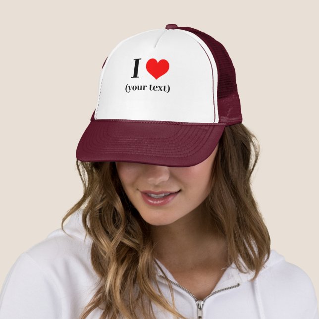 Personalizado! Sombrero de camionero de corazón I  (In situ)