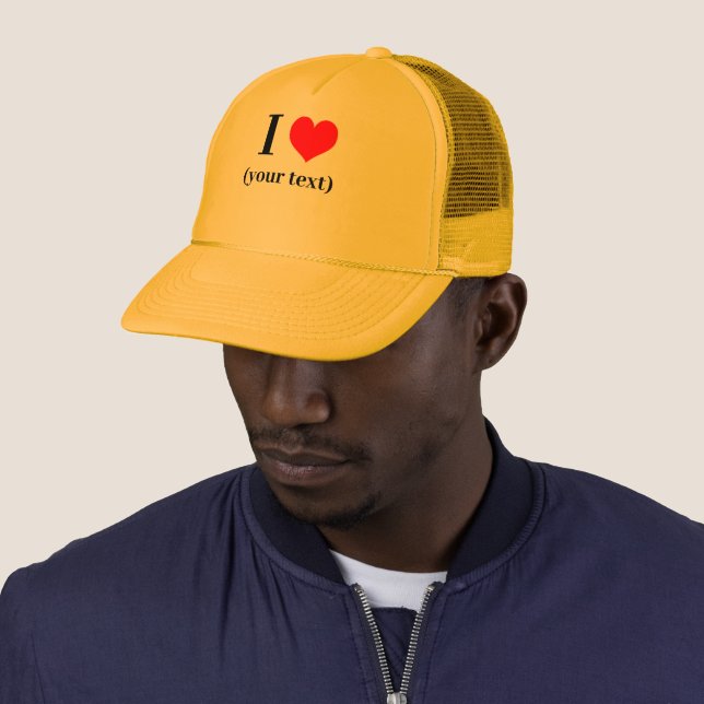PERSONALIZADO! Sombrero de camionero de corazón I  (In situ)