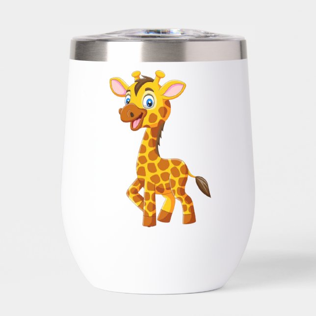 Personalizado sonriente de la jirafa del bebé lind (Frente)