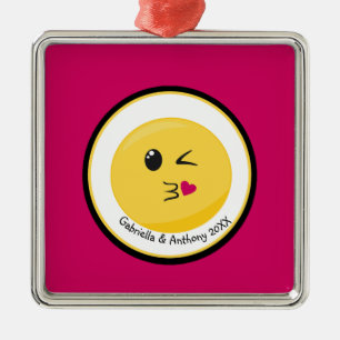 Personalizado soplando un ornamento de la emoji