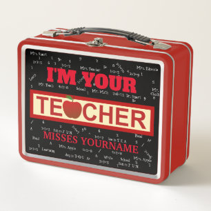 Personalizado Soy tu profesor Metalizado Lunchbox